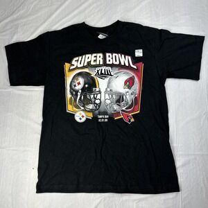 NEW Pittsburgh Steelers Shirt Boys‎ Medium NFL Super Bowl XLIII Reebok 2009